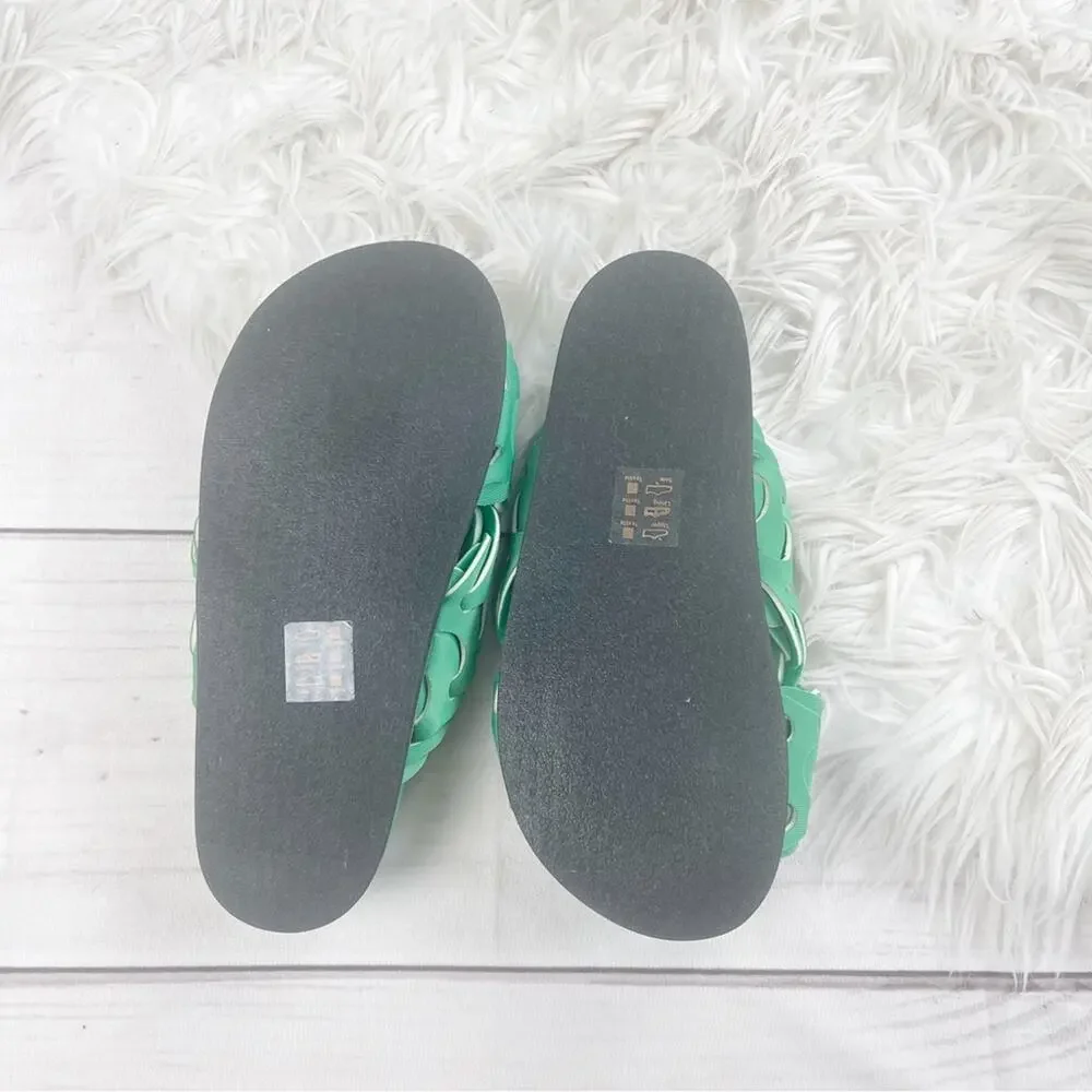 Rag‎ & Bone Bailey Sport Slide Sandal in Kelly in Green Size 36
